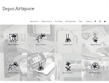 Tablet Screenshot of depotartspace.co.nz